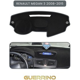 Resim Renault Megan 3 2008-2015 Torpido Koruma Halısı Gri Kenar 