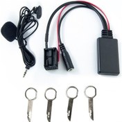 Resim Xindoker Ford 6000cd Uyumlu Bluetooth Ses Adaptörü - Mikrofon Ve 4 Anahtar İle, Farklı Araç Modelleri İçin Kablosuz Müzik Akışı 