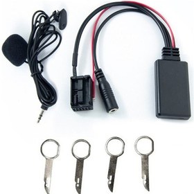 Resim Xindoker Ford 6000cd Uyumlu Bluetooth Ses Adaptörü - Mikrofon Ve 4 Anahtar İle, Farklı Araç Modelleri İçin Kablosuz Müzik Akışı 