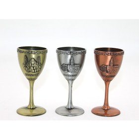 Resim Larimar Metal İstanbul Yöresel Kadeh Bardak - 9028864566891lmr 