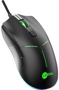 Resim Pazarcan Lecoo Ms109 Usb+Kablolu 6400Dpi+8 Tuşlu Rgb Aydınlatmalı Siyah Gaming Mouse 