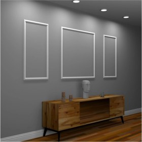 Resim Ankara Kartonpiyer Dekoratif Boyanabilir 3 Adet Hazır Kesimli Çerçeve 2,5 cm 