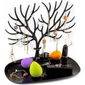 Resim Geyik Tasarımlı Takı Standı Siyah 