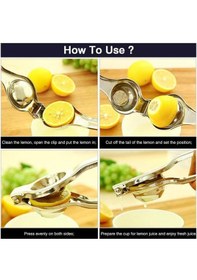 Resim Paslanmaz Çelik Limon Sıkacağı Gümüş 