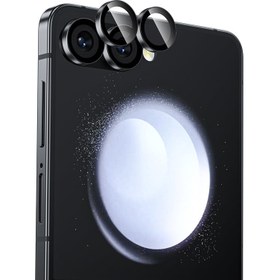 Resim Galaxy Z Flip 7 Benks AR Glass Warrior Premium Cam Kamera Lens Koruyucu - Şeffaf 