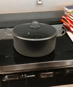 Resim Tuna House Granit Derin Tencere 26 Cm Siyah 