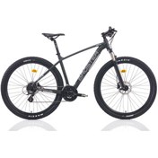 Resim BROSTER Kaylon Dağ Bisikleti Grey Matt, 27,5'' 24 Vites, Kilitlenebilir Maşa, 43 Cm Alüminyum Kadro 