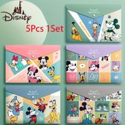 Resim 5 adet 1 Set Disney Mickey Minnie Dosya Düzenleyici, Snap Kapatma ve Klasik Karikatür Karakter Tasarımı, Büyük Kapasite. Okul veya Ofis'te Dosyaları Saklamak İçin Mükemmel 