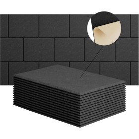 Resim Skyeyyt 15 Paket 12X8X4 Inç Akustik Duvar Panelleri, Kendi Yapışkanlı Ses Emici Panel, Stüdyoları Kaydettirmek Için (Yurt Dışından) 