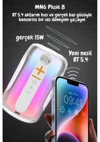 Resim Pluse 8 Mikrofonlu Ses Bombası/dekoratif Aydınlatma/led Işıklı Gece Lambası/mikrofonlu Hoparlör 