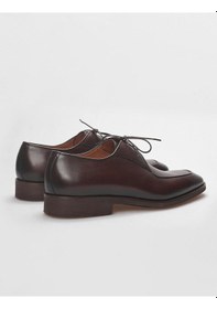 Resim Cabani Klasik Hakiki Deri Kahverengi Bağcıklı Erkek Klasik Ayakkabı-kahverengi 