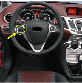 Resim Ford Fiesta 2009-2017 Direksiyon Sol Ses Tuşları 8a6t14k147ae Siyah 