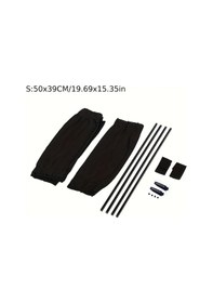 Resim Chuangyinshop 2 Adet Katlanır Uv Güneşlik Ve Yan Pencere Perdesi - Siyah 50x39cm 