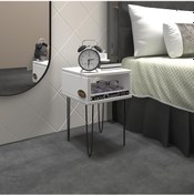 Resim Kenzlife komodin ortense byz komidin 44*29*29 metal ayaklı orta zigon sehpa minik boy (mng) 