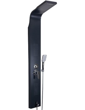 Elya Mars Siyah Masajlı Duş Sistemi. Duş Paneli Diğer