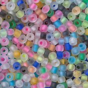 Resim 600 adet Karanlıkta Parlayan Buzlu Pirinç Boncuklar - DIY Takı Yapımı, Bilezikler, Kolyeler ve El Sanatları Projeleri için 3mm Şeker Renkli Floresan Araç Boncuklar Düz Delikli, Luminous Malzeme 