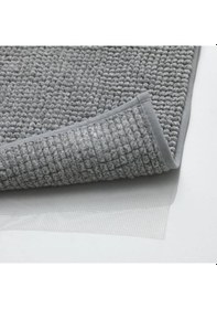 Resim Mikrofiber Banyo Paspası Açık Gri Renk 60x120 Cm MeridyenDukkan Y Gri 