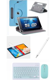 Resim Tcl Tab 11 Tablet 9466x Uyumlu 4in1 Set Klavye Mouse Kılıf Kalem Ekran Koruyucu 