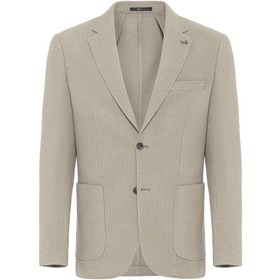 Resim Süvari Haki Slim Fit Desenli Mono Yaka 6 Drop Ceket 