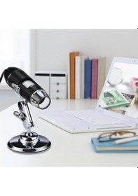 Resim Dailytech 1600x Zoom 2mp Usb Dijital Mikroskop 8 Ledli Kamera 