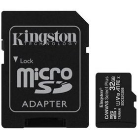 Resim Kingston SDCS2-32GB 32GB micSDHC Canvas Select Plus 100R A1 C10 Card + ADP Hafıza Kartı 