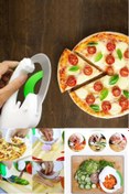 Resim esmelen Sebze Doğramak Için Ve Pizza Dilimlemek Içinde Ideal Sağlıklı 360 Dairesel Pratik Doğrayıcı Bıçak 