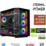 Resim ETERNAL POWER RYZEN 7 5700X 32G DDR4 1TB M.2 RTX4070 Super A520 A750W 