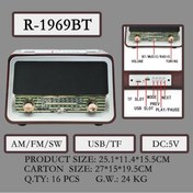 Resim Raıseng R-1969BT / Nostalji Radyo Kablosuz Hoparlör / İŞCAN'da 