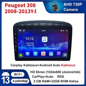 Resim Peugeot 308 2008-2015yıl 2gb Ram 32gb Rom Carplay Navigasyon 