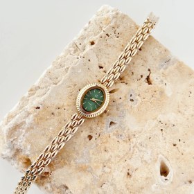 Resim Vesce Atelier Duero Gold Yeşil Saat 