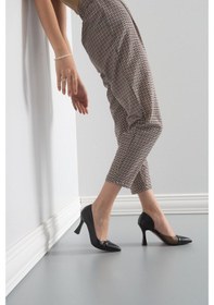 Resim New Angel 653 Kadın Şeffaf Detaylı Klasik Stiletto 