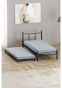Resim Mobpazar Yavru Metal Karyola 80 x 180 CM Siyah 