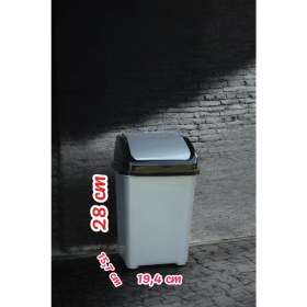 Resim PremiumPort Şık 5 Litre Banyo Çöp Kovası, Kapaklı ve Fonksiyonel Tasarım 