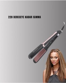 Resim Hnrlıshp Dp-134 Saç Tost Makinesi 220 C Isı Ayarlı, 360 Dönebilen Kablo 