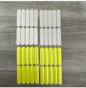 Resim Turcoshop11 60 Parça Yansıtıcı Emniyet Çıkartması Su Geçirmez Pvc Gece Görünürlük 