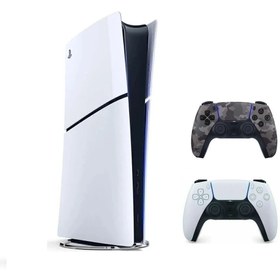 Resim Sony PlayStation PS5 digital CFI-2016 slim AVRUPA VERSİYON 2 DUALSENSE 2. KAMOFLAJ (İTHALATÇI GARANTİLİ ) 