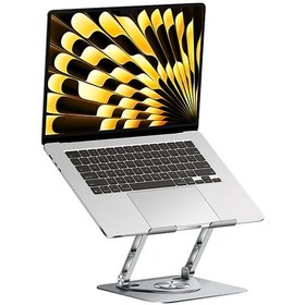 Resim Recci Rho-m25 360 Derece Dönebilen Katlanabilir Laptop Ve Notebook Standı Gri 