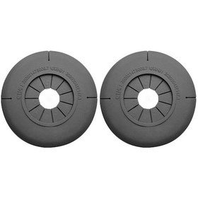 Resim Lasonstiges 2 Adet Araba Silecek Yıkama Kolu Alt Delik Koruyucu Kapak Silikon Toz Geçirmez Ped 15mm / 10mm Delik Çapı 