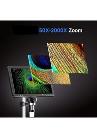 Resim Ece Opto-edu Dijital Mikroskop Tamirci Mikroskobu 10.1" Ips Lcd Hd Ekran Hdmı Ve Usb Bağlantısı 2000x Büyütme 20mp Kamera Şarjlı Tam Set 