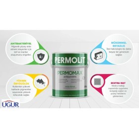 Resim Permolit Permomax Antıbakteriyel Küf Önleyici Tavan Boyası 20 kg 