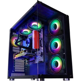 Resim Snt Ufo II Ocean Gaming 6 X Argb Midi Tower ATX Bilgisayar Kasası 