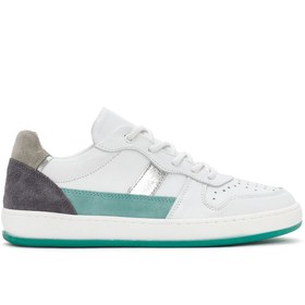 Resim Derimod Kadın Beyaz Bağcıklı Deri Sneaker 24sfd220214 