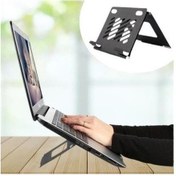 Resim Marydien Ayarlanabilir Metal Dizüstü Destek Tabanı Katlanabilir Taşınabilir Laptop Sehpası Standı 