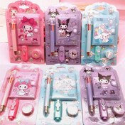 Resim Sanrio Hello Kitty & Friends 4pcs Stationery Set-Including Mini Notepad, Fluorescent Pen and Tape-Perfect Gift for Women 