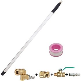 Resim Monyee Oto Radyatör Temizleme Aleti 60cm 4 Delikli - 5 Seviye - Hava Bağlantı Ucu + Valf - Evsel Ve Ticari Kullanim 