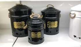 Resim Yıldıray Metal Patates,Soğan Ve Sarımsak Saklama Ve Düzenleme Seti Siyah Tek Ebat 