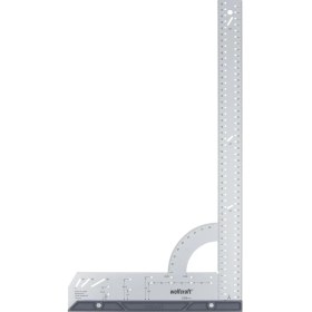 Resim Mabeyn Wolfcraft Evrensel Açı 5206000 | Açı Ölçer, 500 mm Kenar Uzunluğu, Hassas Işaretleme ve Çizim Için, 90° Durdurma Açısı ve Çıkarılabilir Açılı Ray 