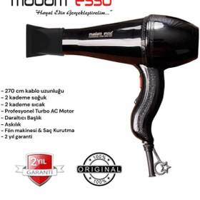 Resim MADAMESSO Mdm-9600 Profesyonel Fön Makinesi & Saç Kurutma Makinesi 