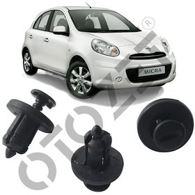 Resim Nissan Micra Tampon Motor Kaplama Klipsi 7703072360 500020044 