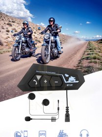 Resim Bt22 Motosiklet Kask İçi Bluetooth Kulaklık İnterkom Destekli 
